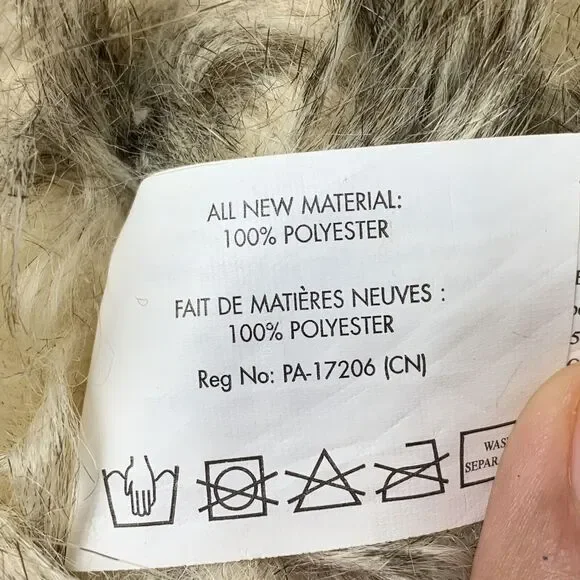 Sloth Plush Stuffed Animal Toy Fuzzy Hairy Brown Beige Patterned Paws Marshalls - Picture 10 of 11